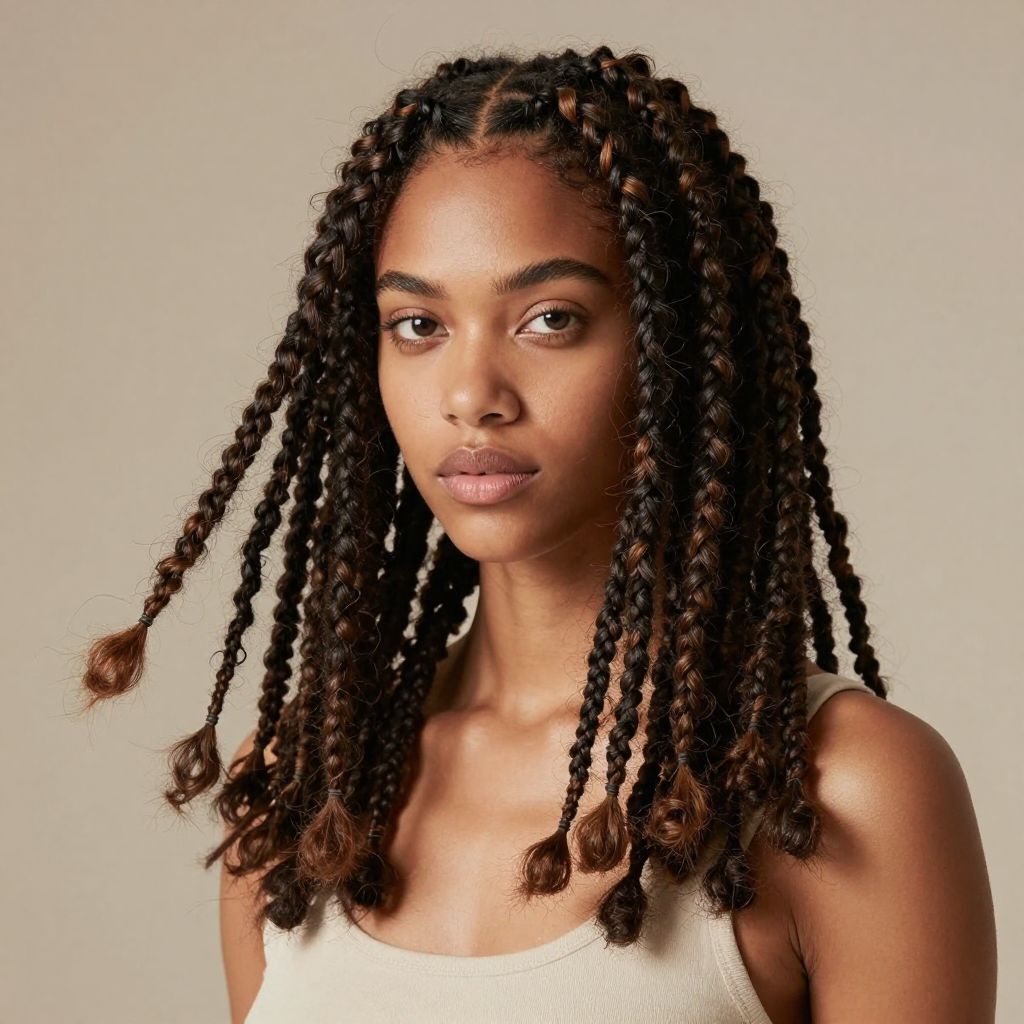 Faux Locs With Soft Ends