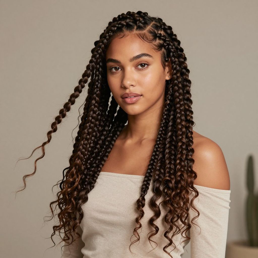 Two Strand Twists With Side Parting