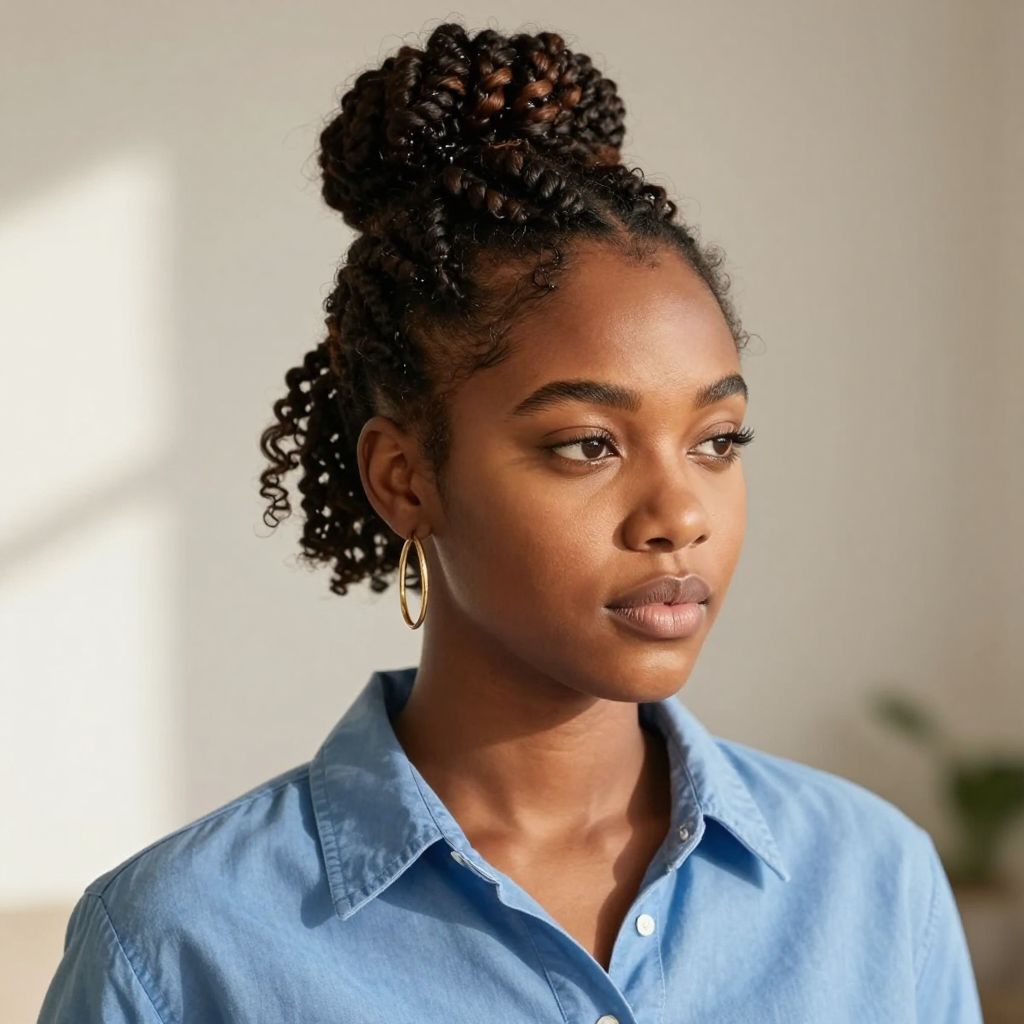 Two Strand Twist Bun