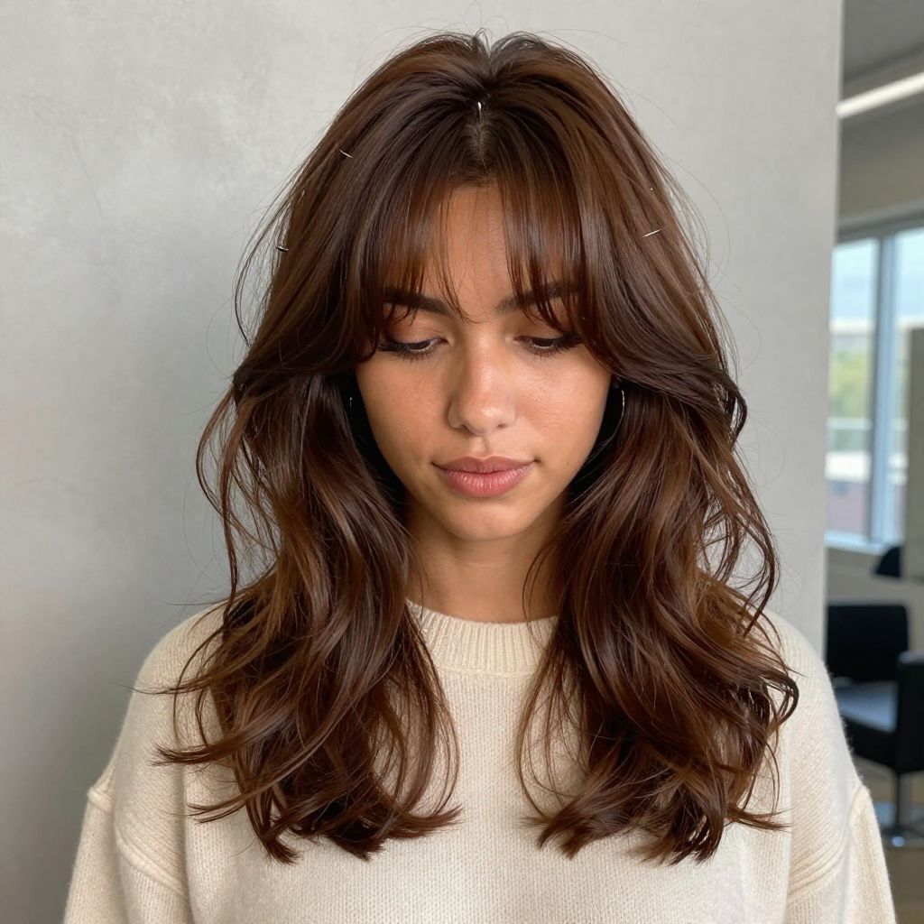 Half Up Half Down Glam Wave