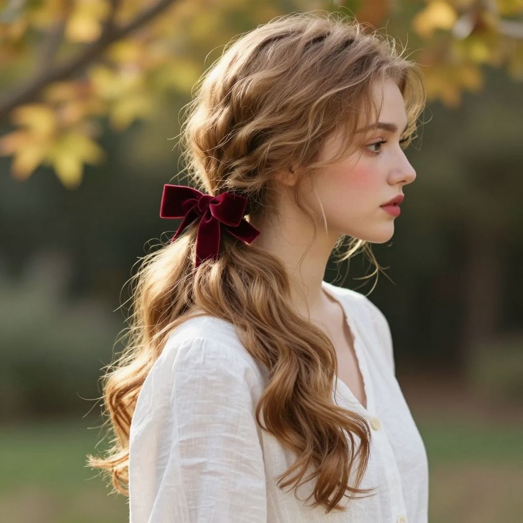 The Renaissance Ribboned Ponytail with Waves