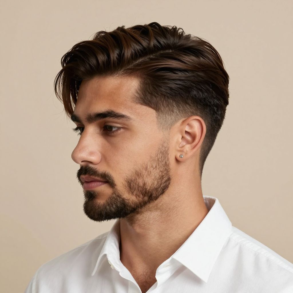 Side Part With Taper Fade