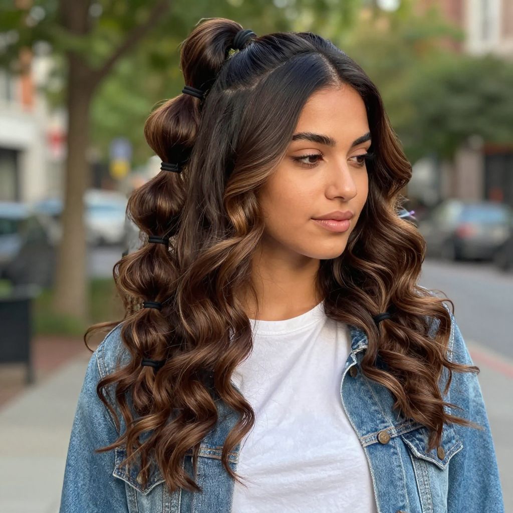 Playful Bubble Ponytail