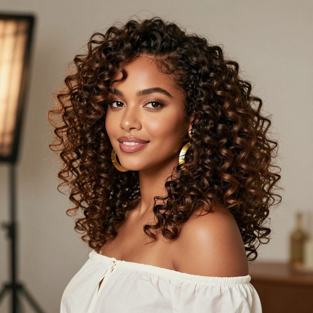 Curly Sew In With Big Volume