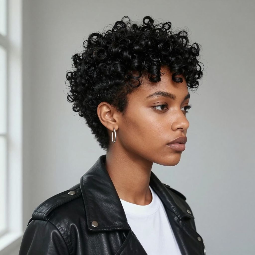 Faux Hawk Curls