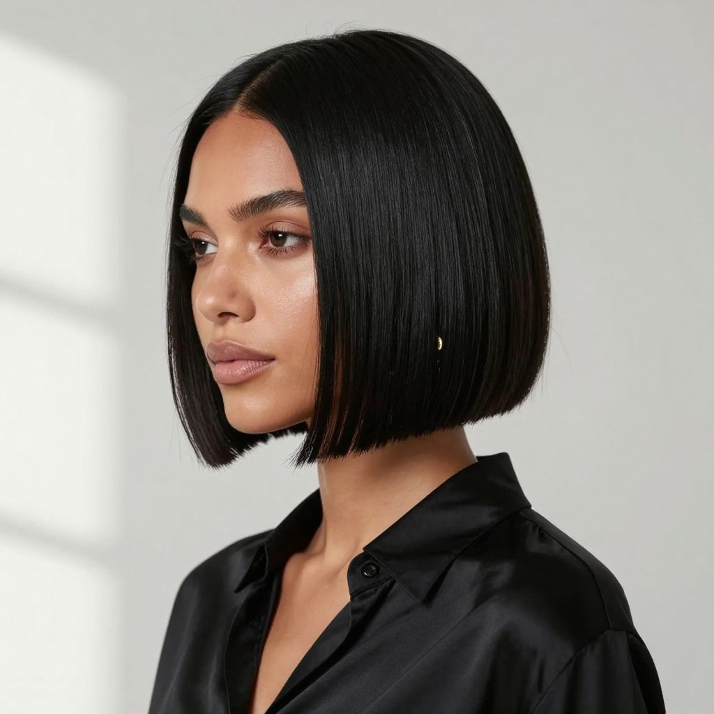 Sleek Blunt Bob