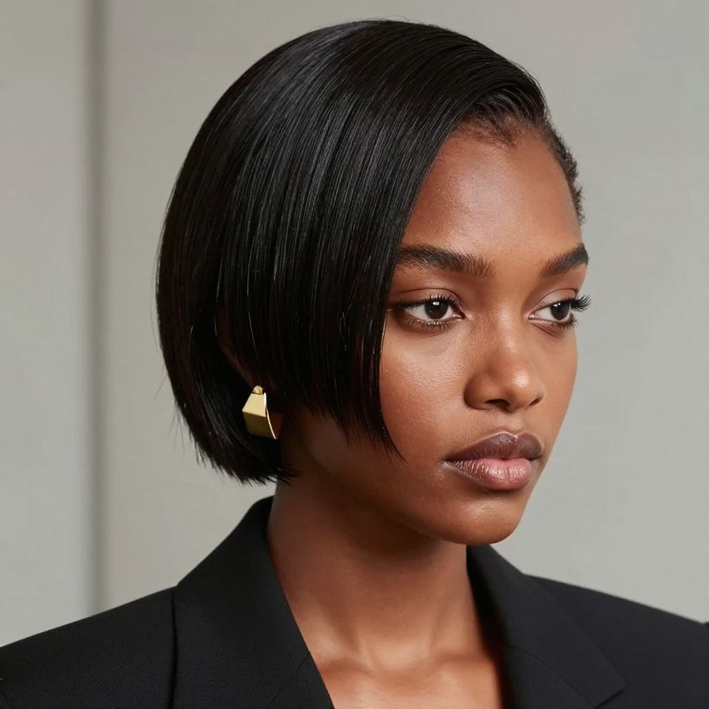 Slicked Back Short Cut