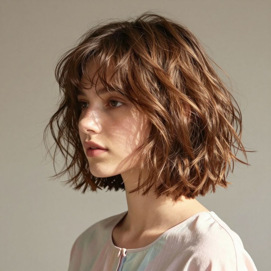 Tousled Bowl Inspired Bob