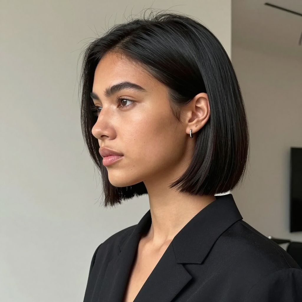 Sleek Jawline Bob