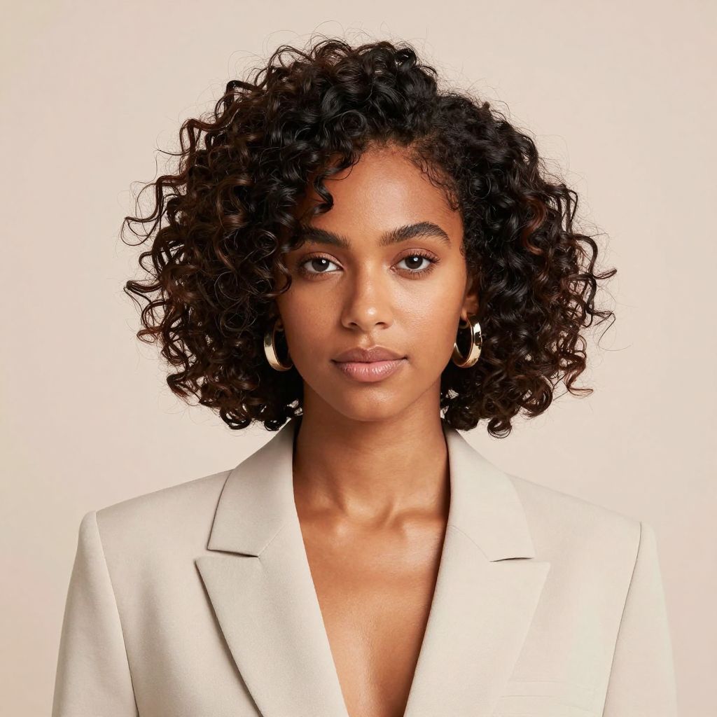 Short Coily Bob