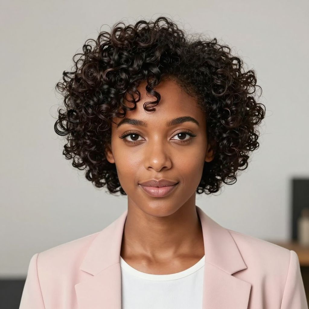 Curly Pixie Cut