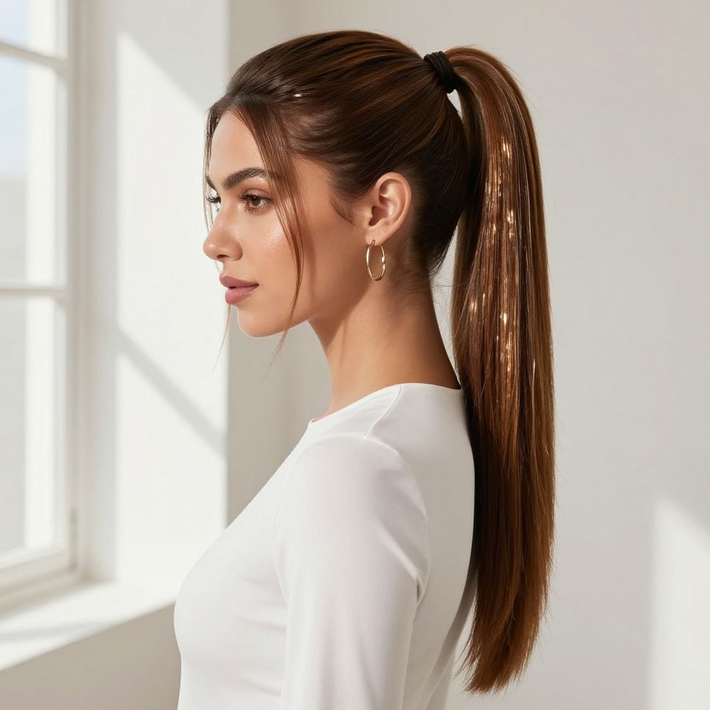 Sleek Ponytail with Gloss