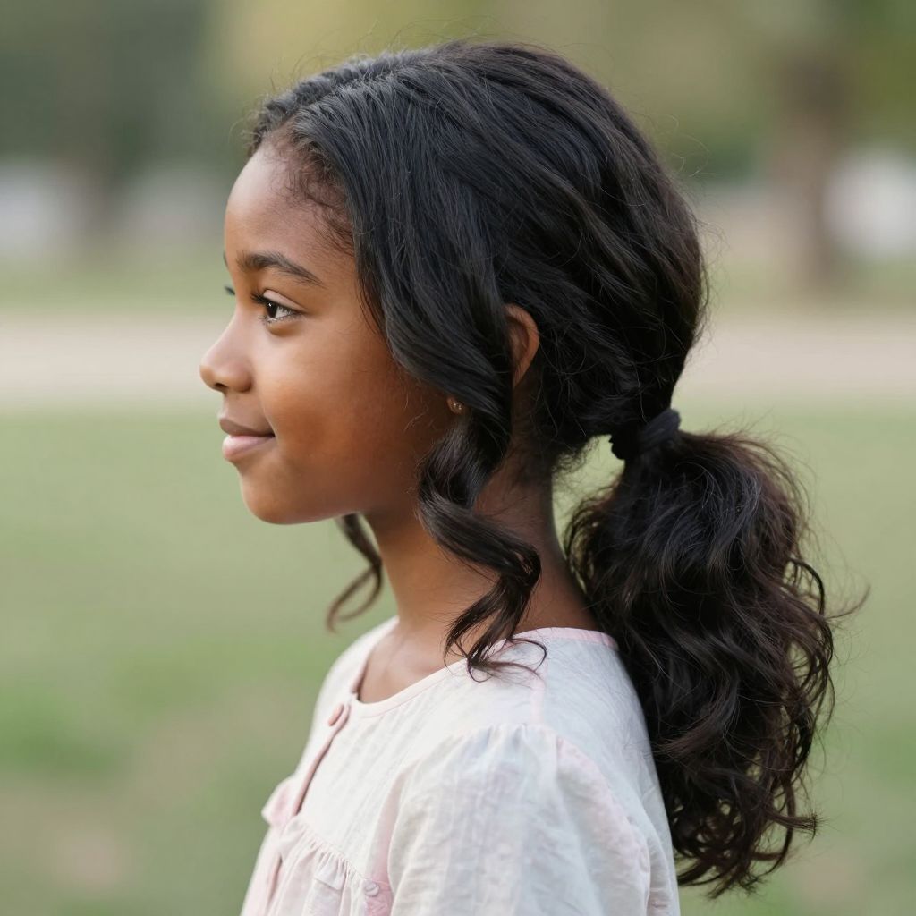 The Puffed Low Ponytail