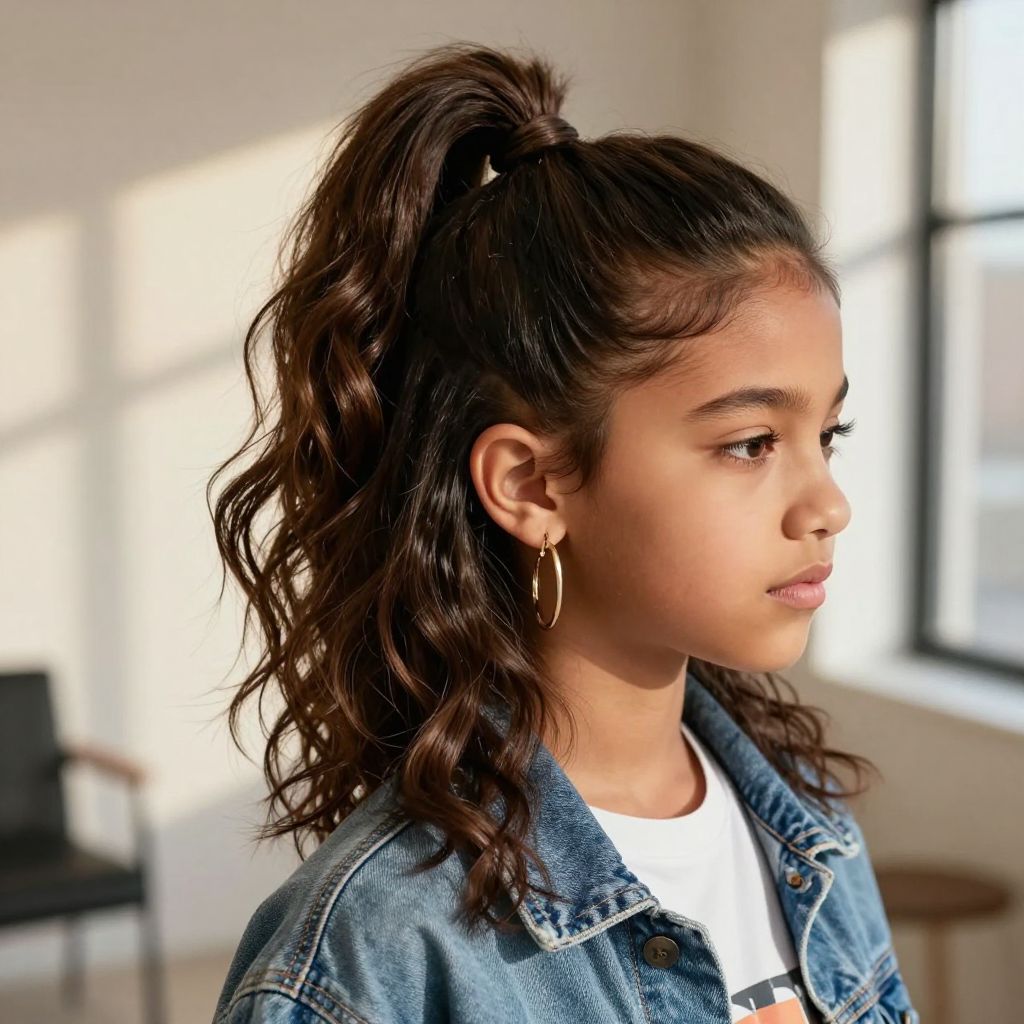 The Faux Hawk Ponytail