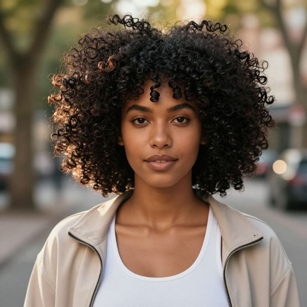 Curly Afro Puff