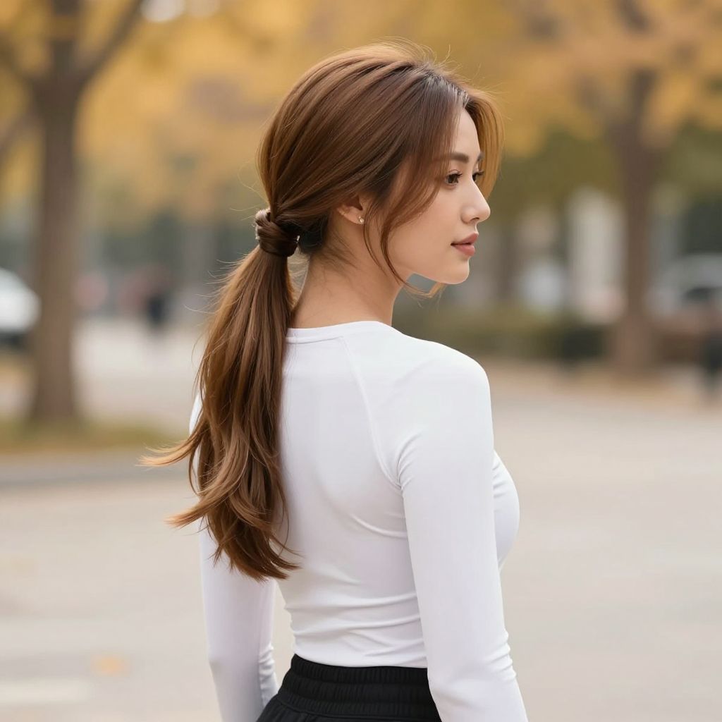 Twisted Low Ponytail