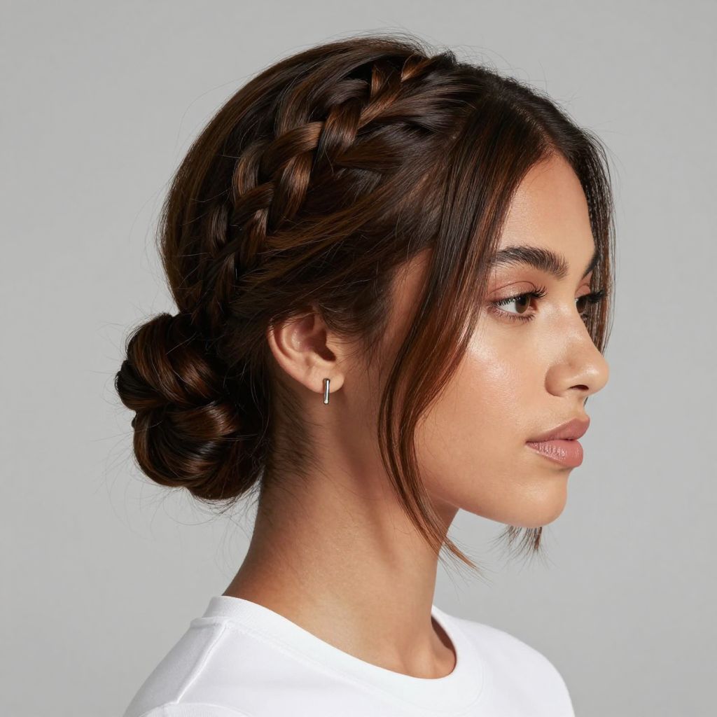 Low Braided Bun