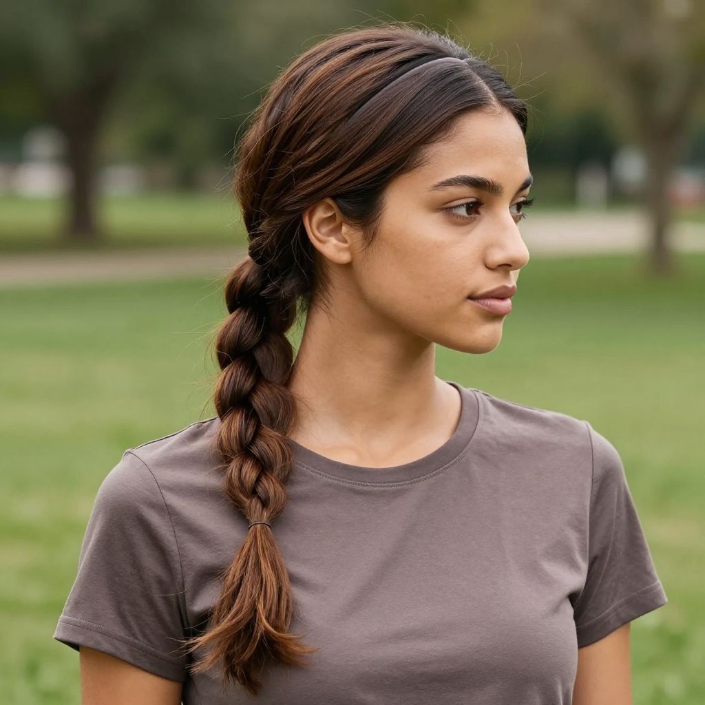 Braided Low Ponytail
