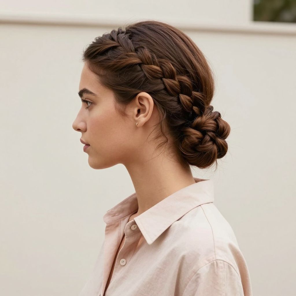 Low Braided Bun