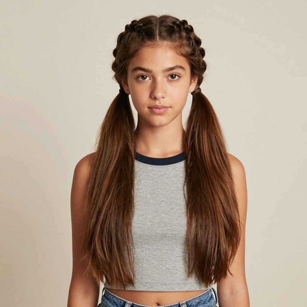 French Braid Pigtails