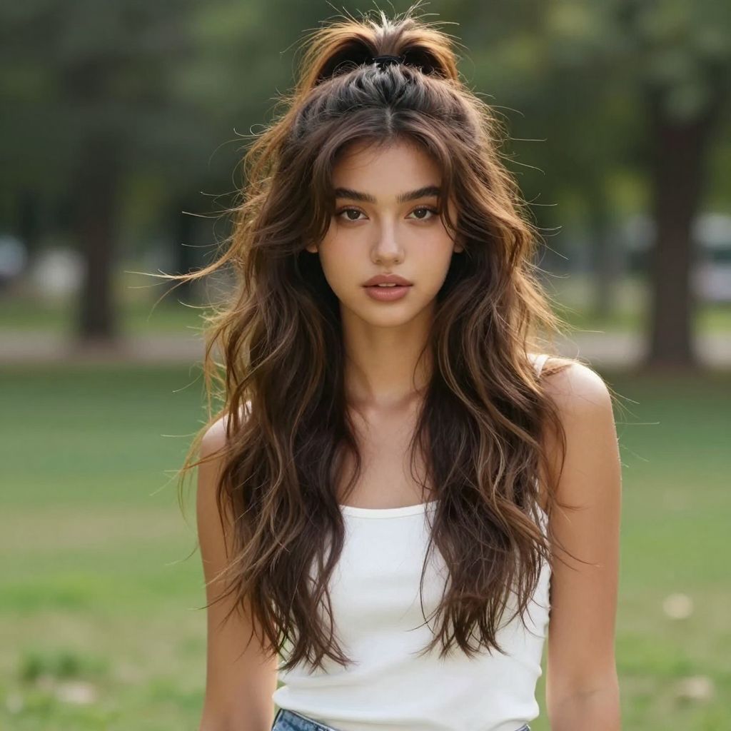 Messy High Bun