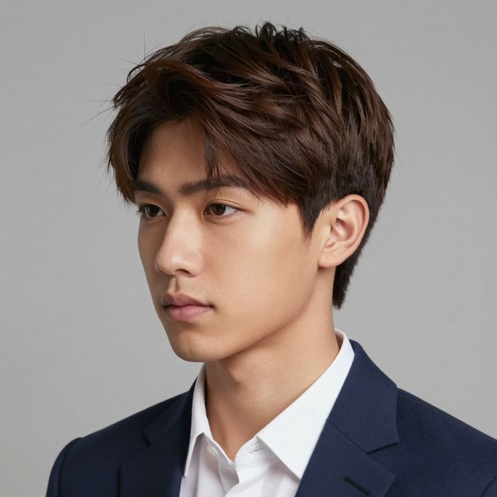 Mini Quiff hairstyle for straight hair men