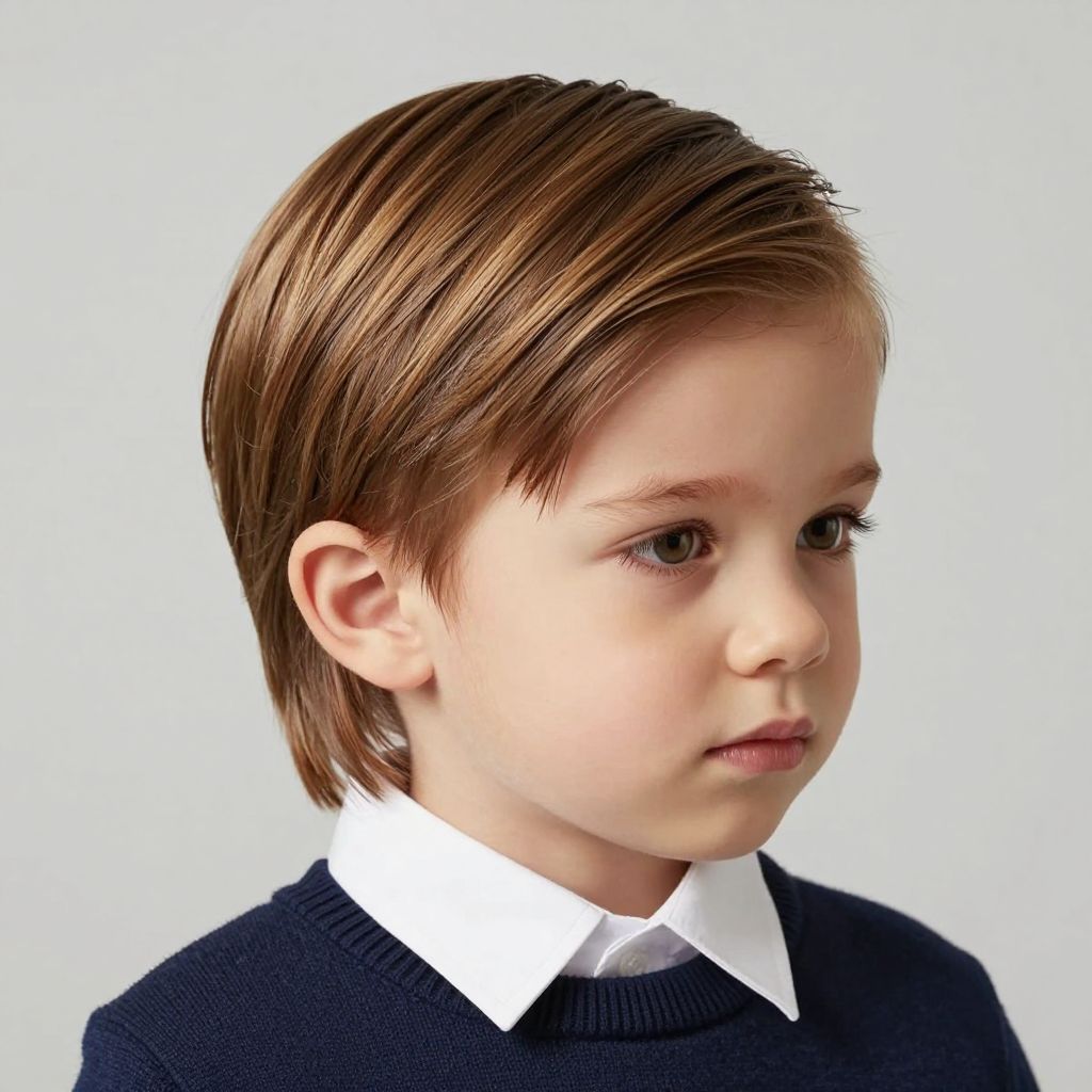 Side Parted Slick Back