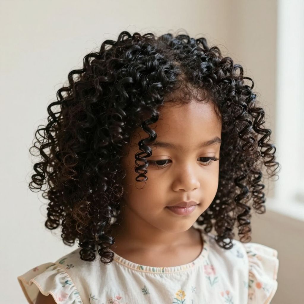 Mini Twist Out with Defined Curls