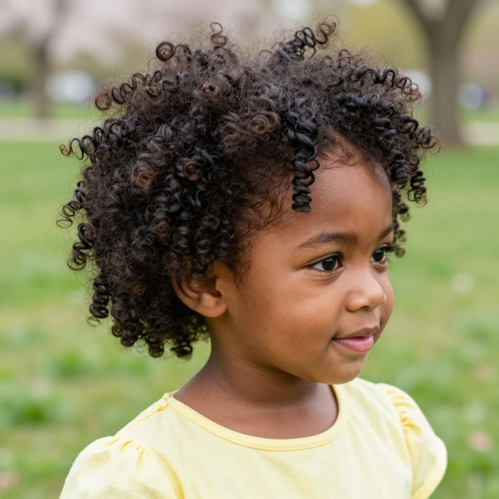 Puffed Ponytail with Baby Curls
