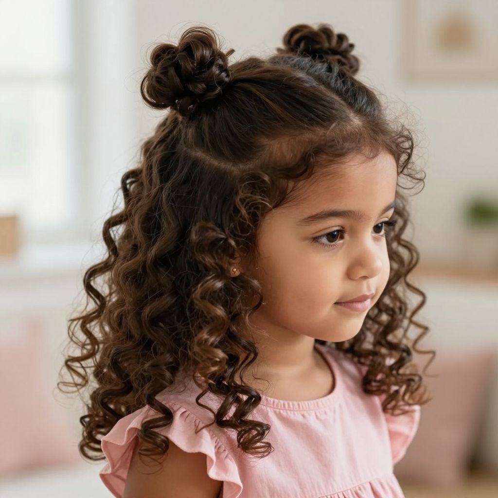 Half-Up Space Buns