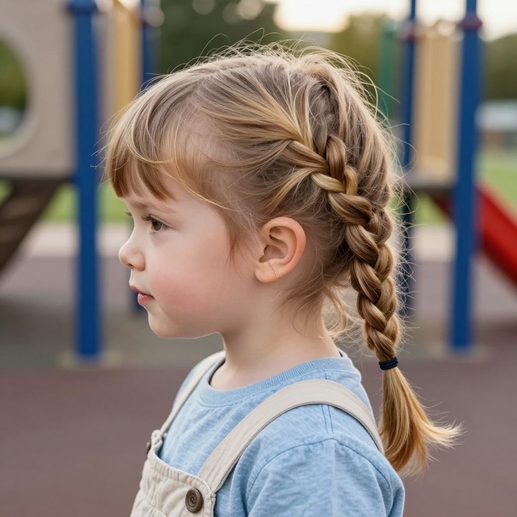 Side Swept Single Braid