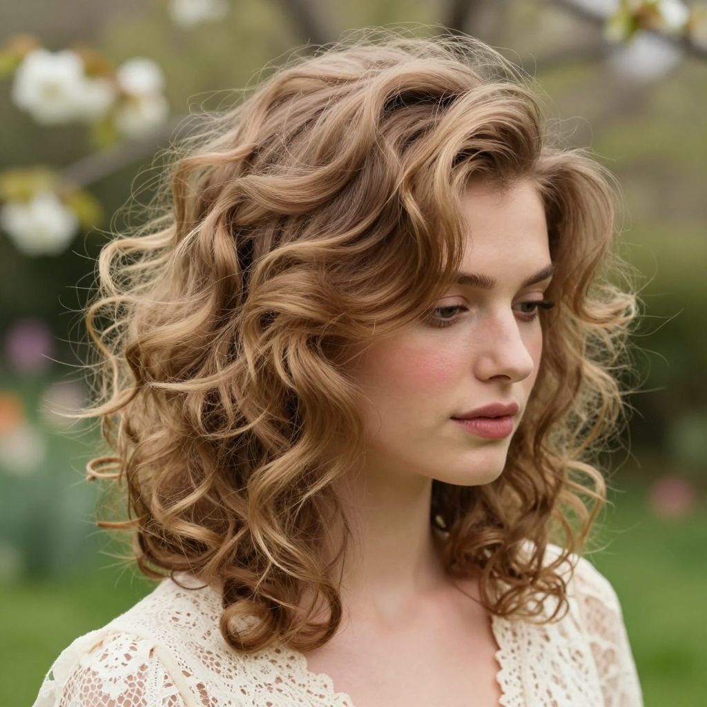 Fluffy Tousled Updo