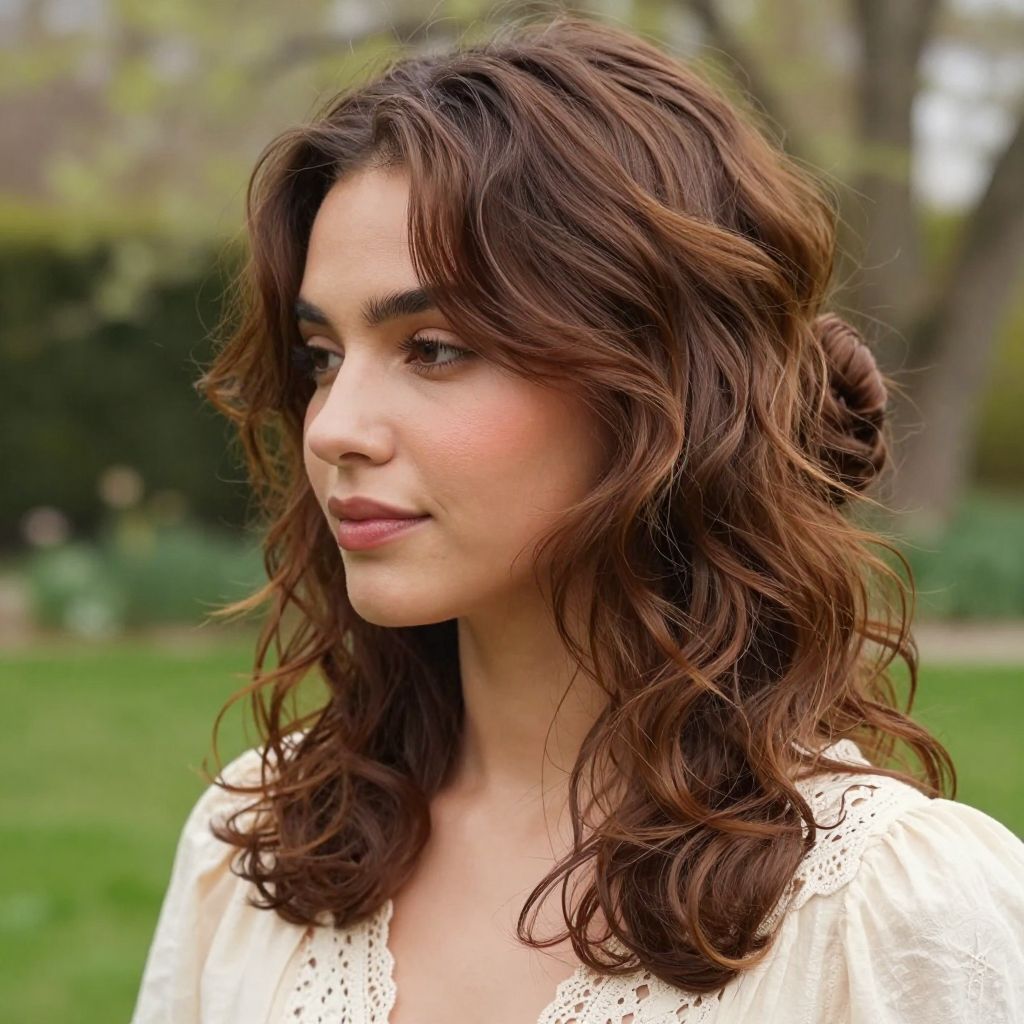 Loose Front Ringlets with Bun