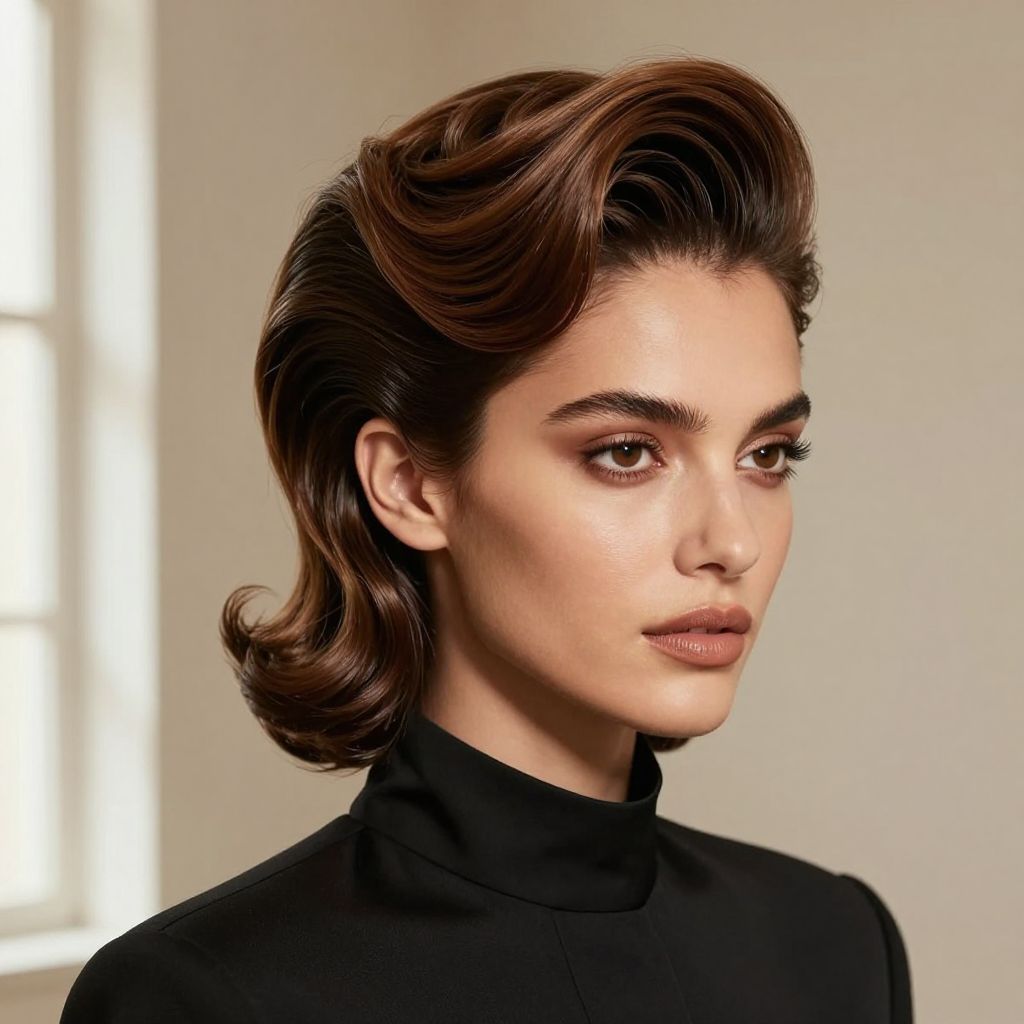 Victorian-Inspired Pompadour