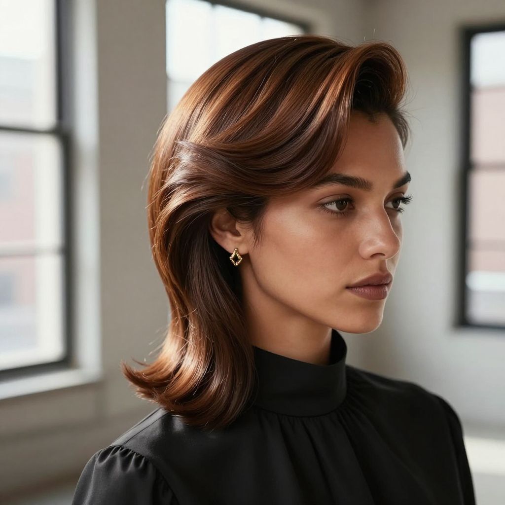 Side Swept Bouffant