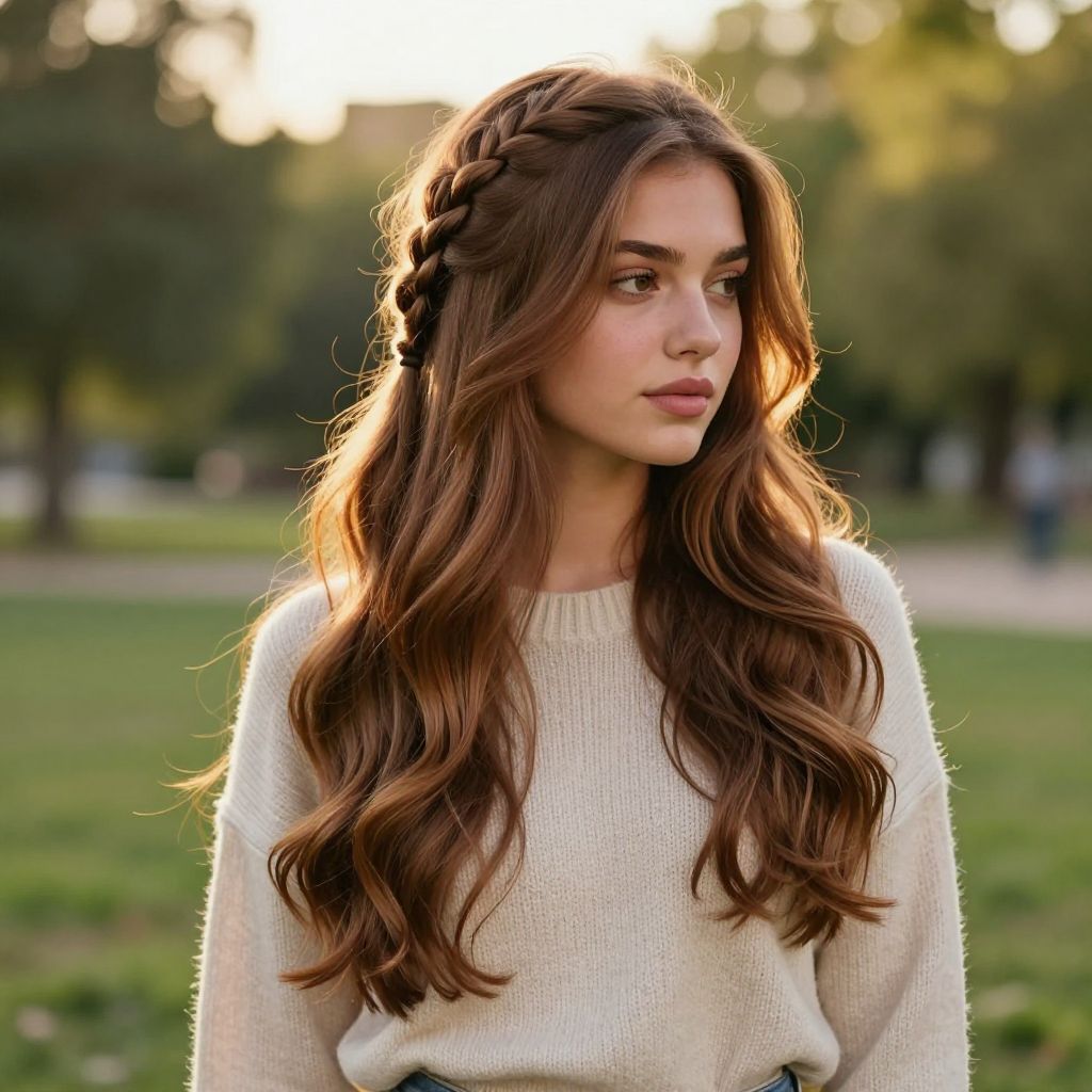 Side Braid With Loose Waves
