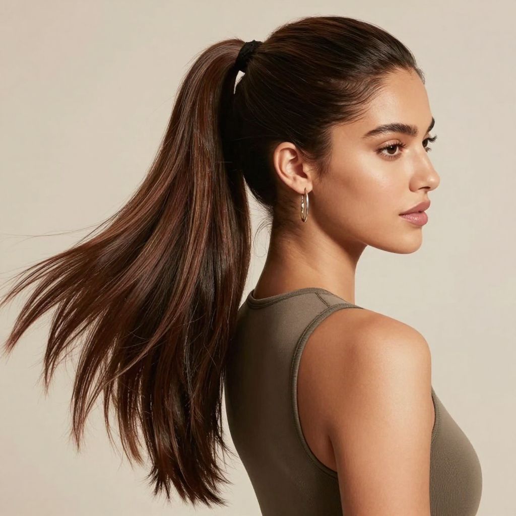 Voluminous Low Ponytail