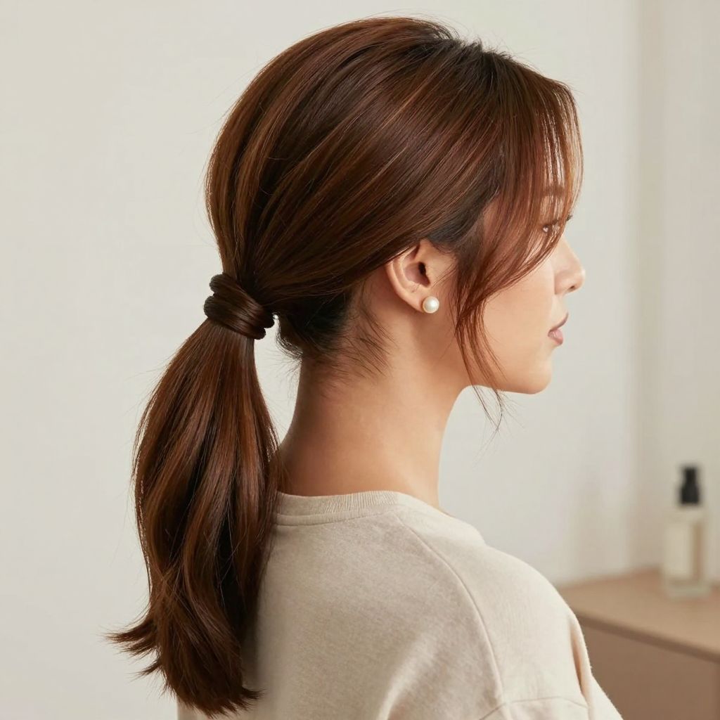 Low Twisted Ponytail