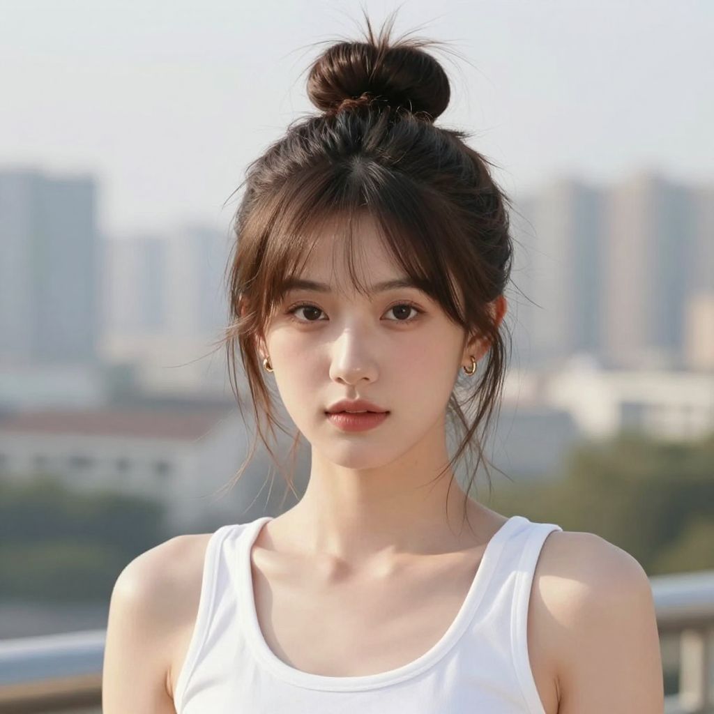 Messy High Bun