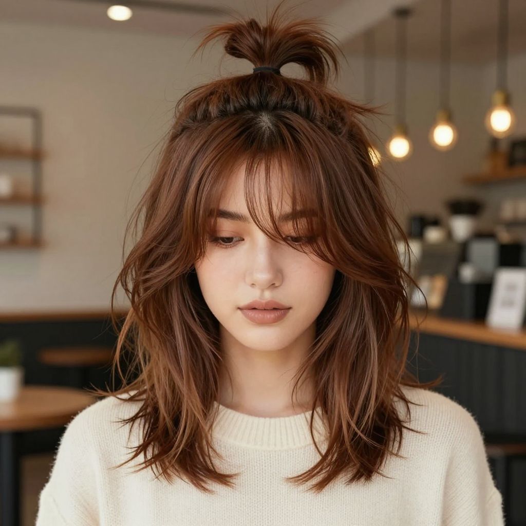Messy Textured Topknot