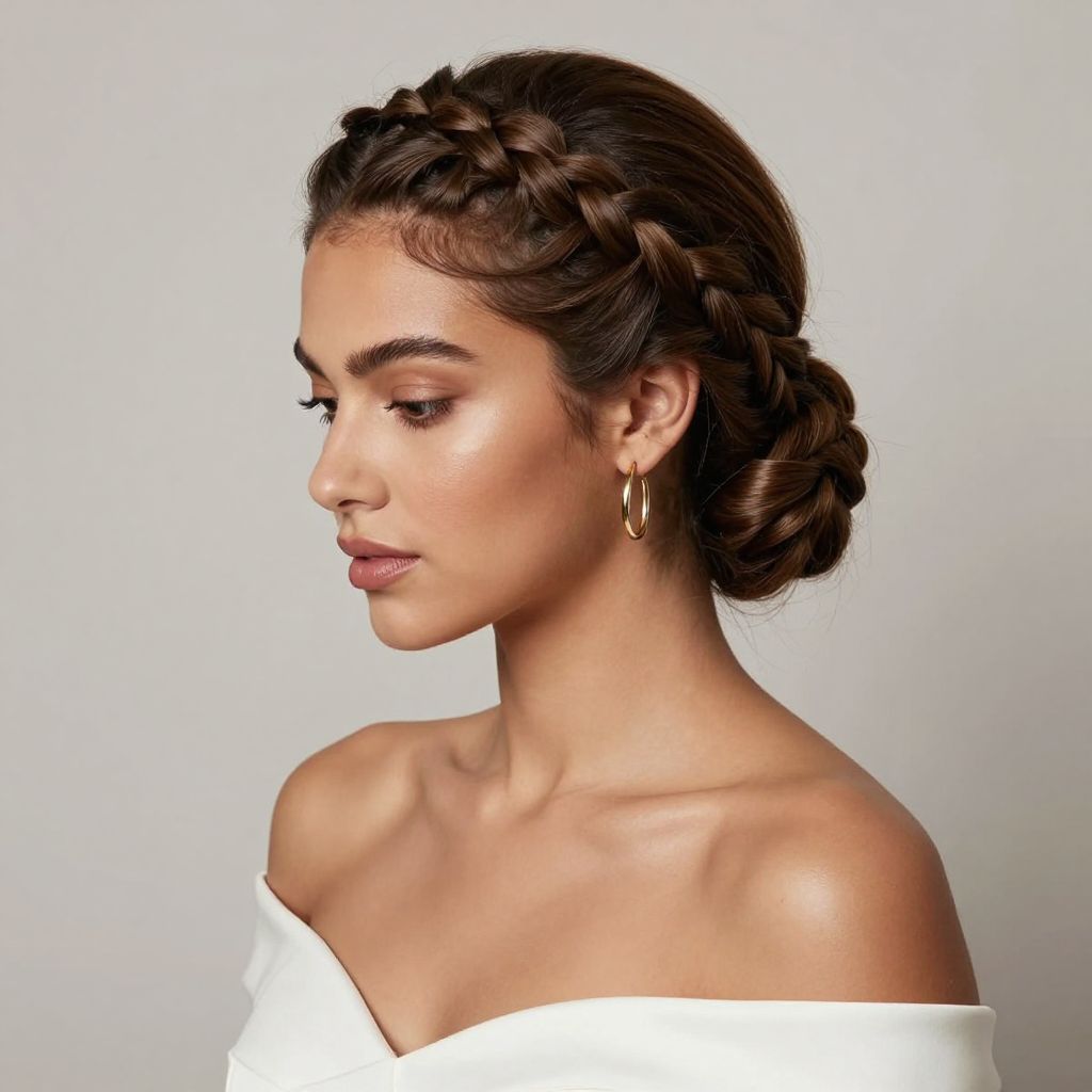8. Braided Updo Wig
