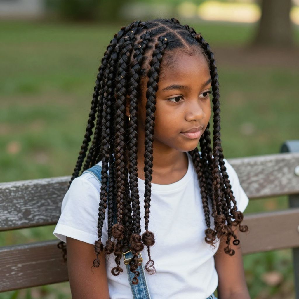 Mini Box Braids with Bulk Weave Inserts