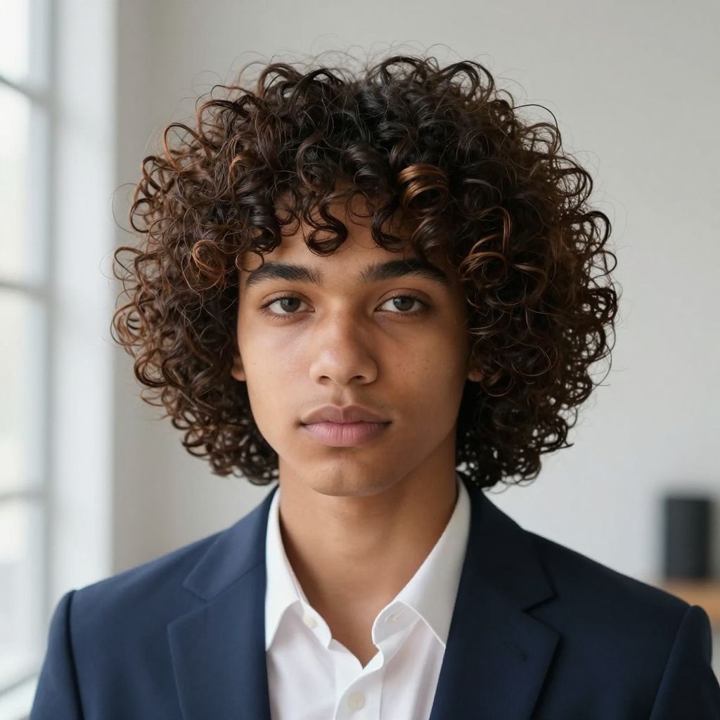 The Curly Top with Taper