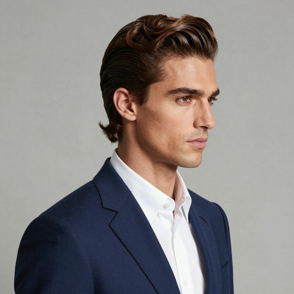 The Slick Back with Volume