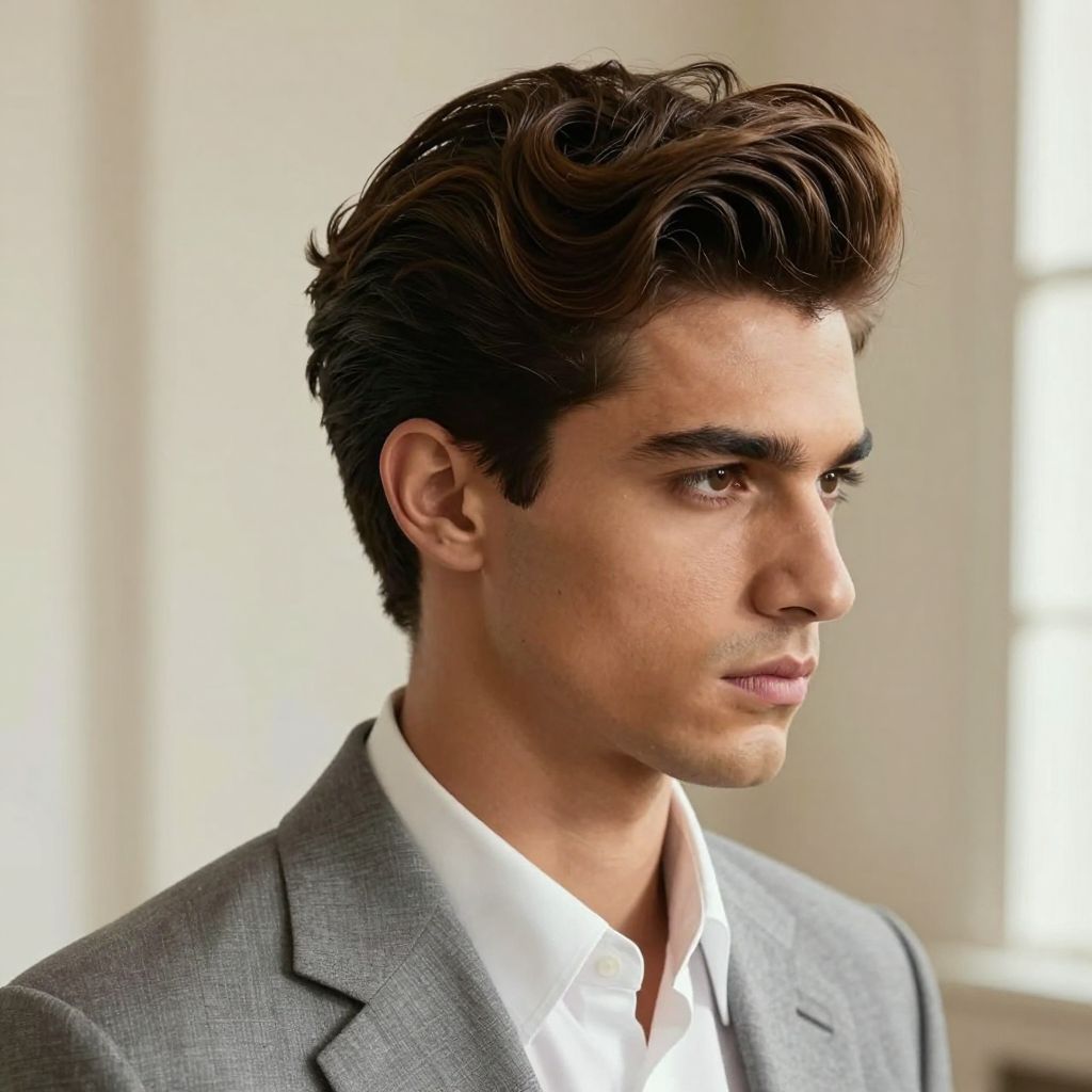 The Textured Pompadour