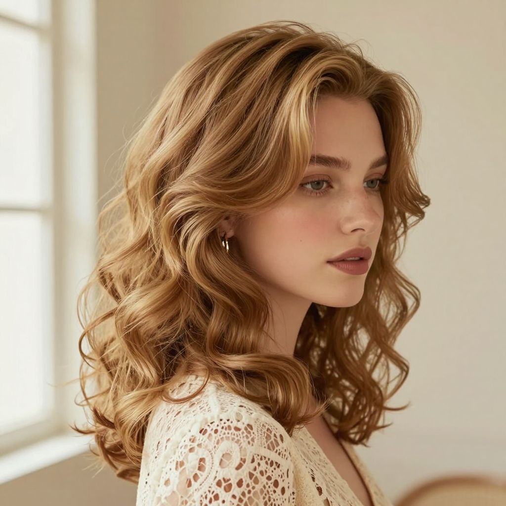 Soft Half-Up Curls