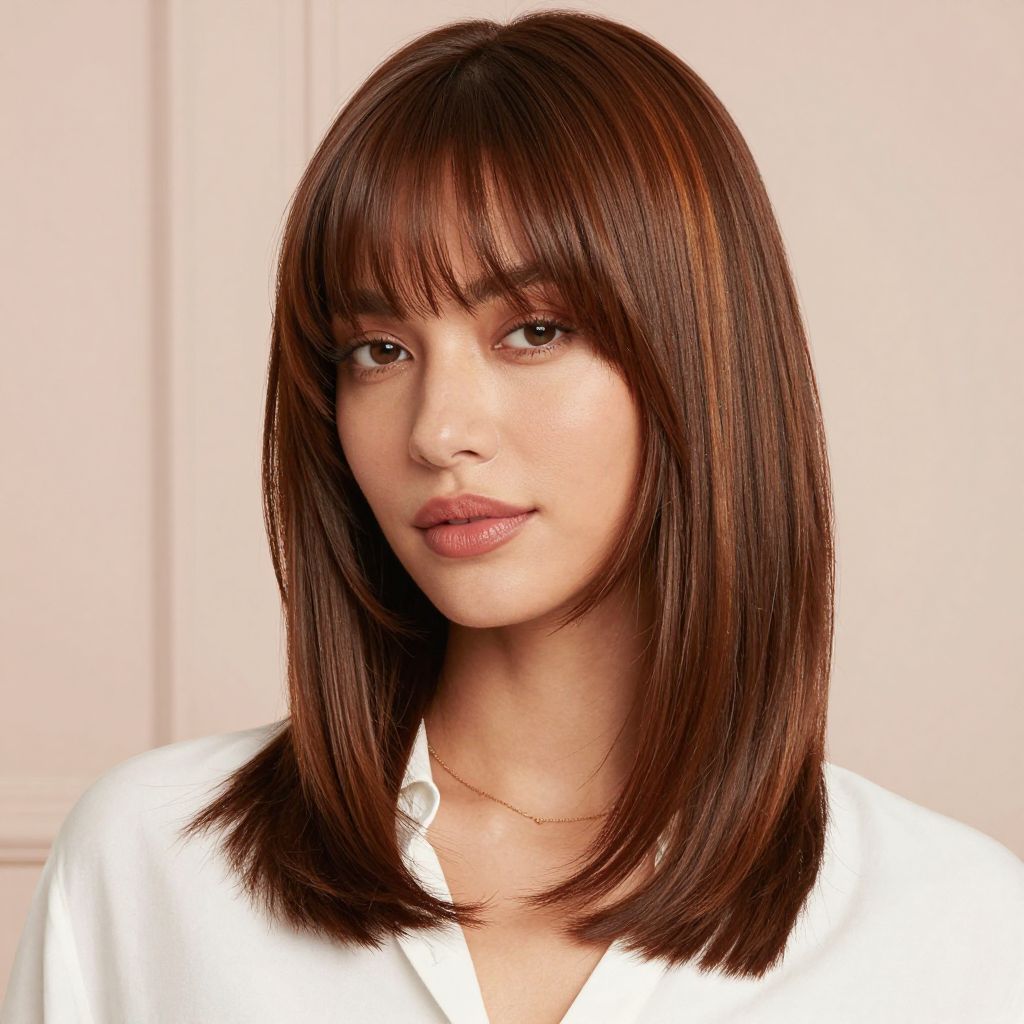 Glamorous Polished Bangs