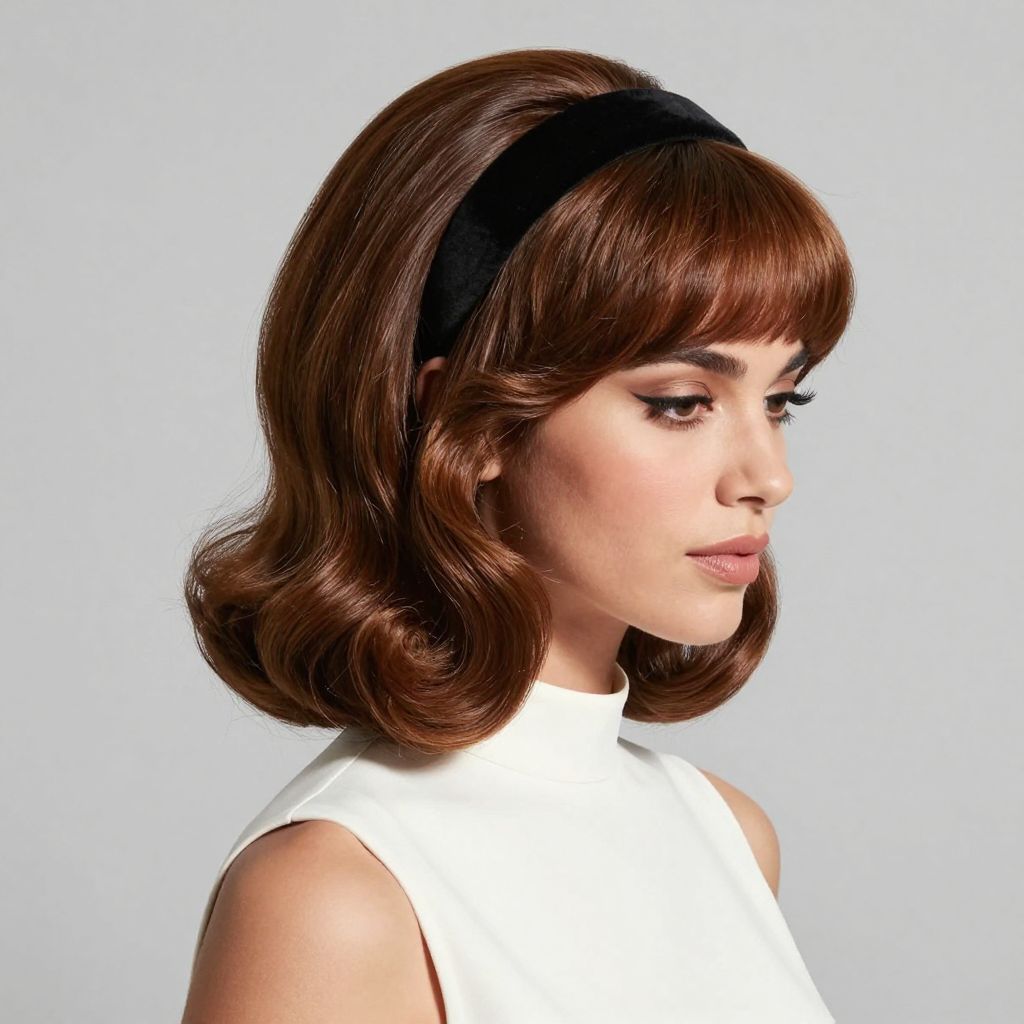 Headband with Rolled Hair