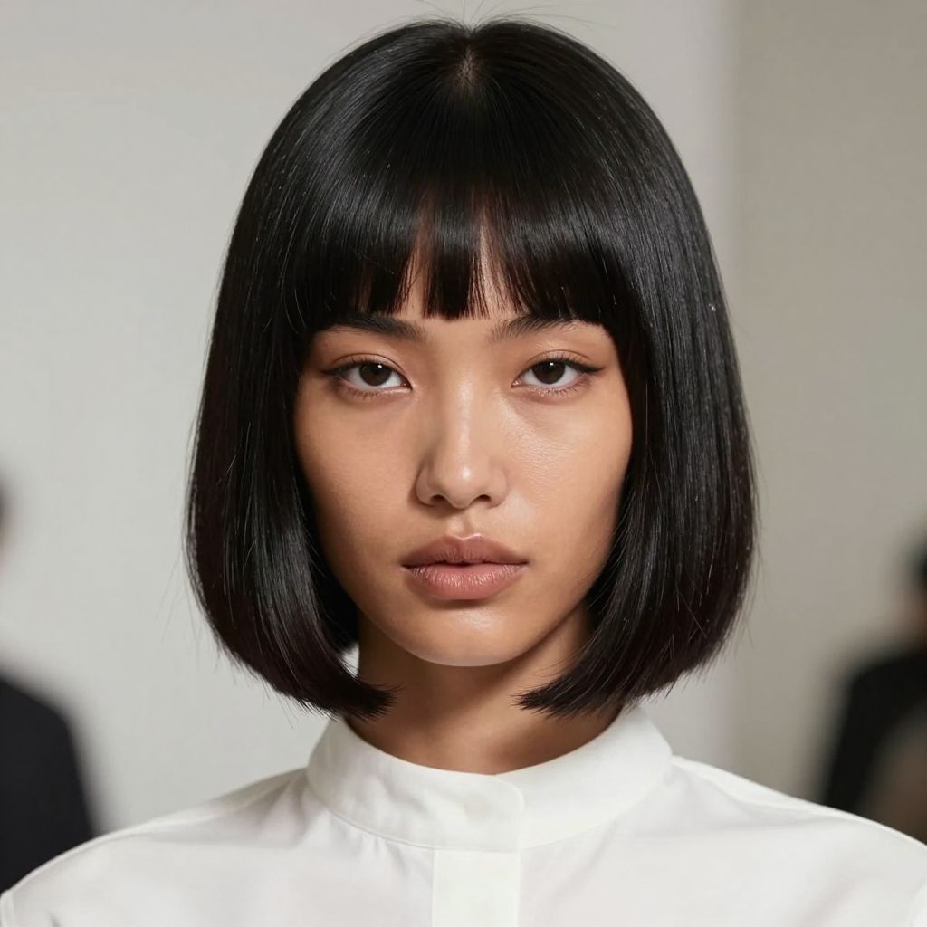 The Mod Bob with Blunt Fringe