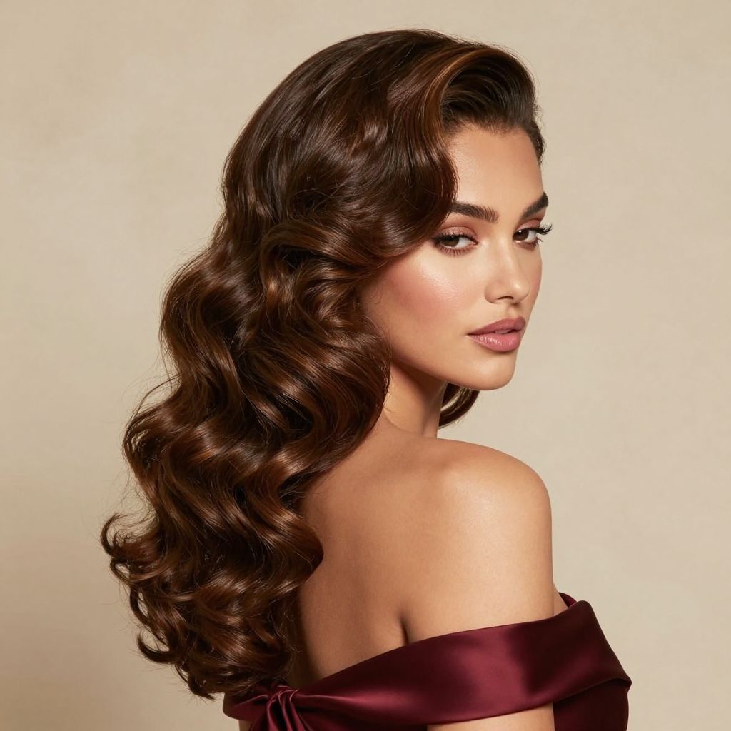 Side Swept Curls
